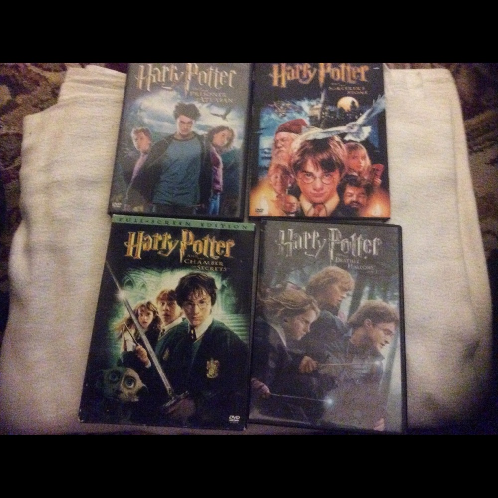 Harry Potter 4 lot DVD’s